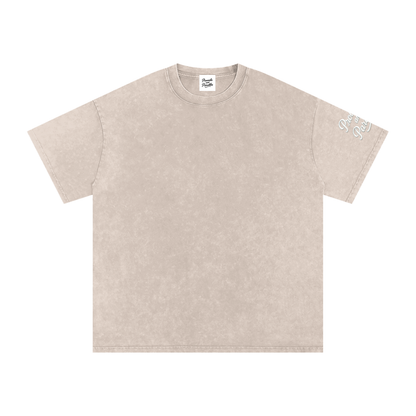 Proverbs & Parables Snow Washed Oversized Cotton Tee