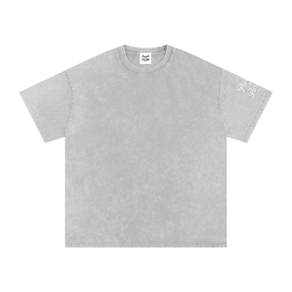 Proverbs & Parables Snow Washed Oversized Cotton Tee