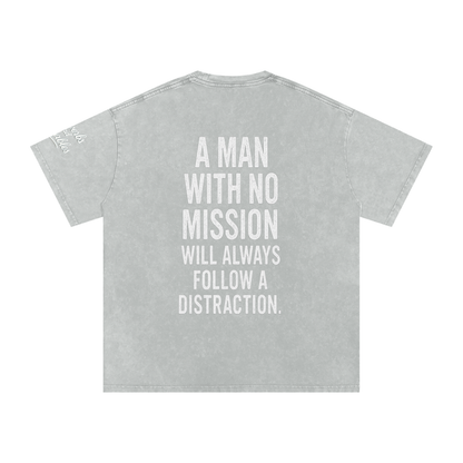 Proverbs & Parables Snow Washed Oversized Cotton Tee