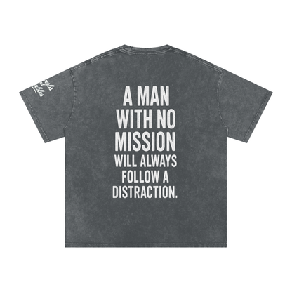 Proverbs & Parables Snow Washed Oversized Cotton Tee