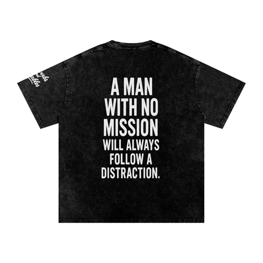 Proverbs & Parables Snow Washed Oversized Cotton Tee