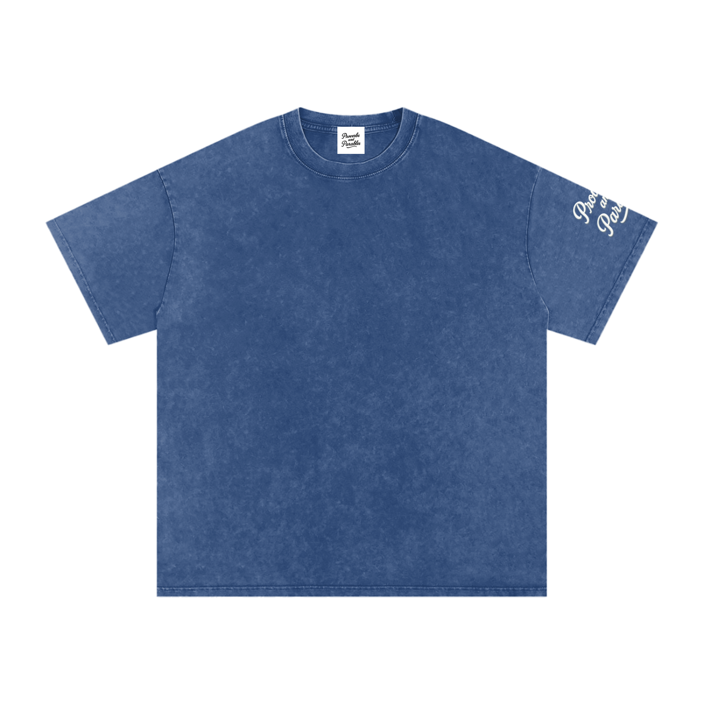 Proverbs & Parables Snow Washed Oversized Cotton Tee