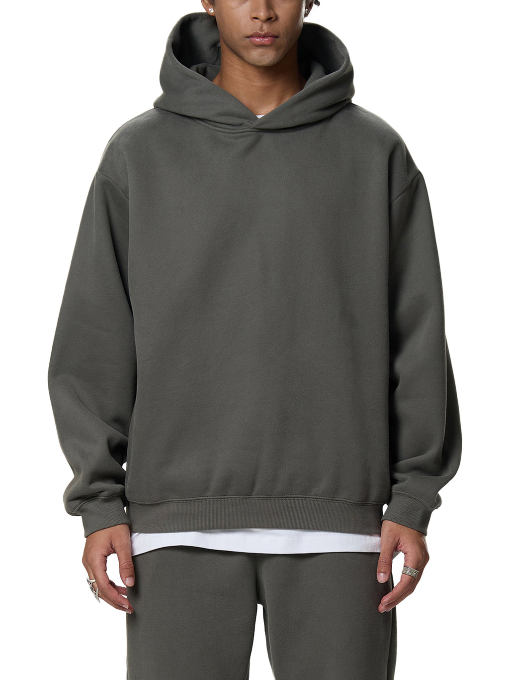 P&P Fleeced Boxy Hoodie