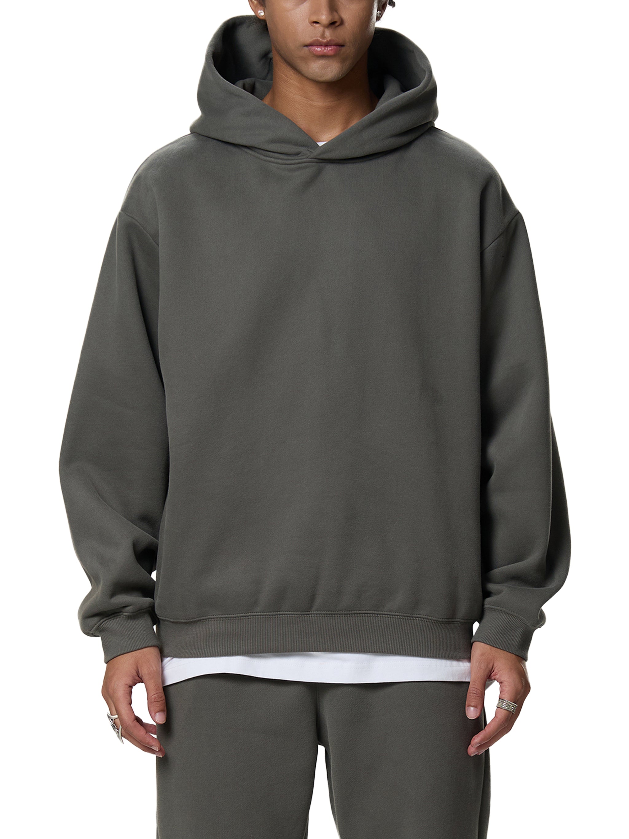 P&P Fleeced Boxy Hoodie