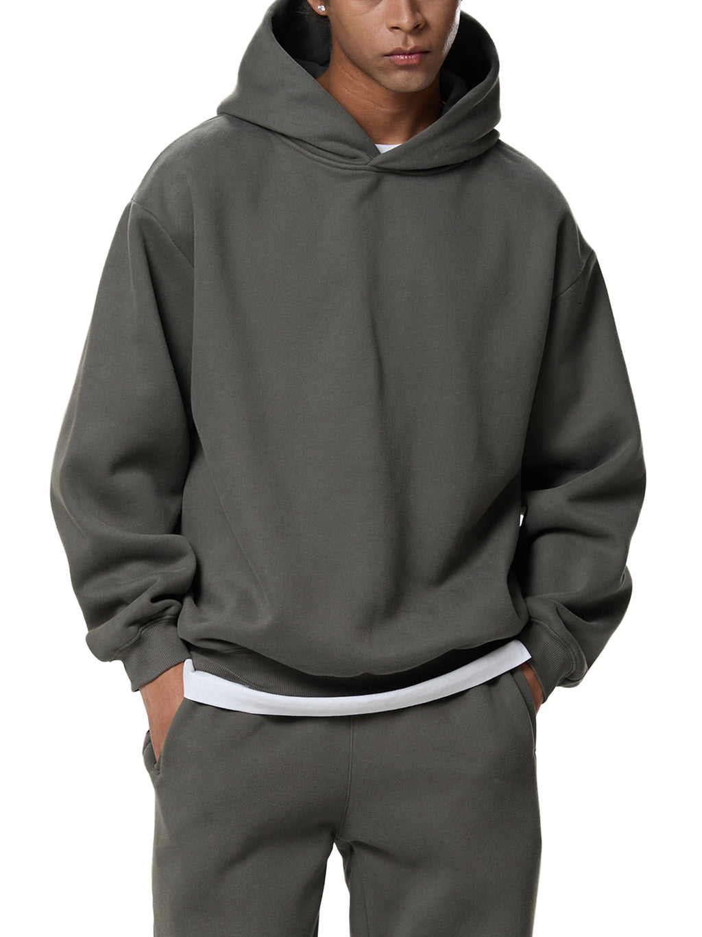 P&P Fleeced Boxy Hoodie